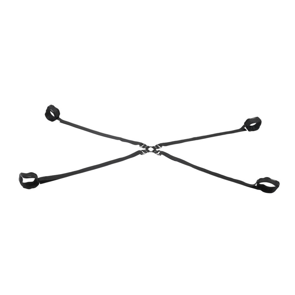 SPORTSHEETS Velvet Noir Adjustable Hog Tie & Cuff Set -  Restraints