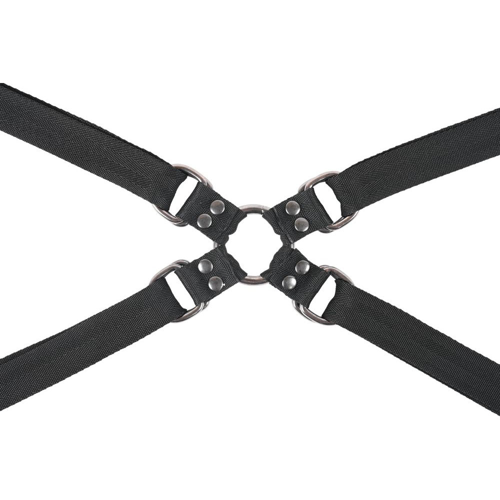 SPORTSHEETS Velvet Noir Adjustable Hog Tie & Cuff Set -  Restraints