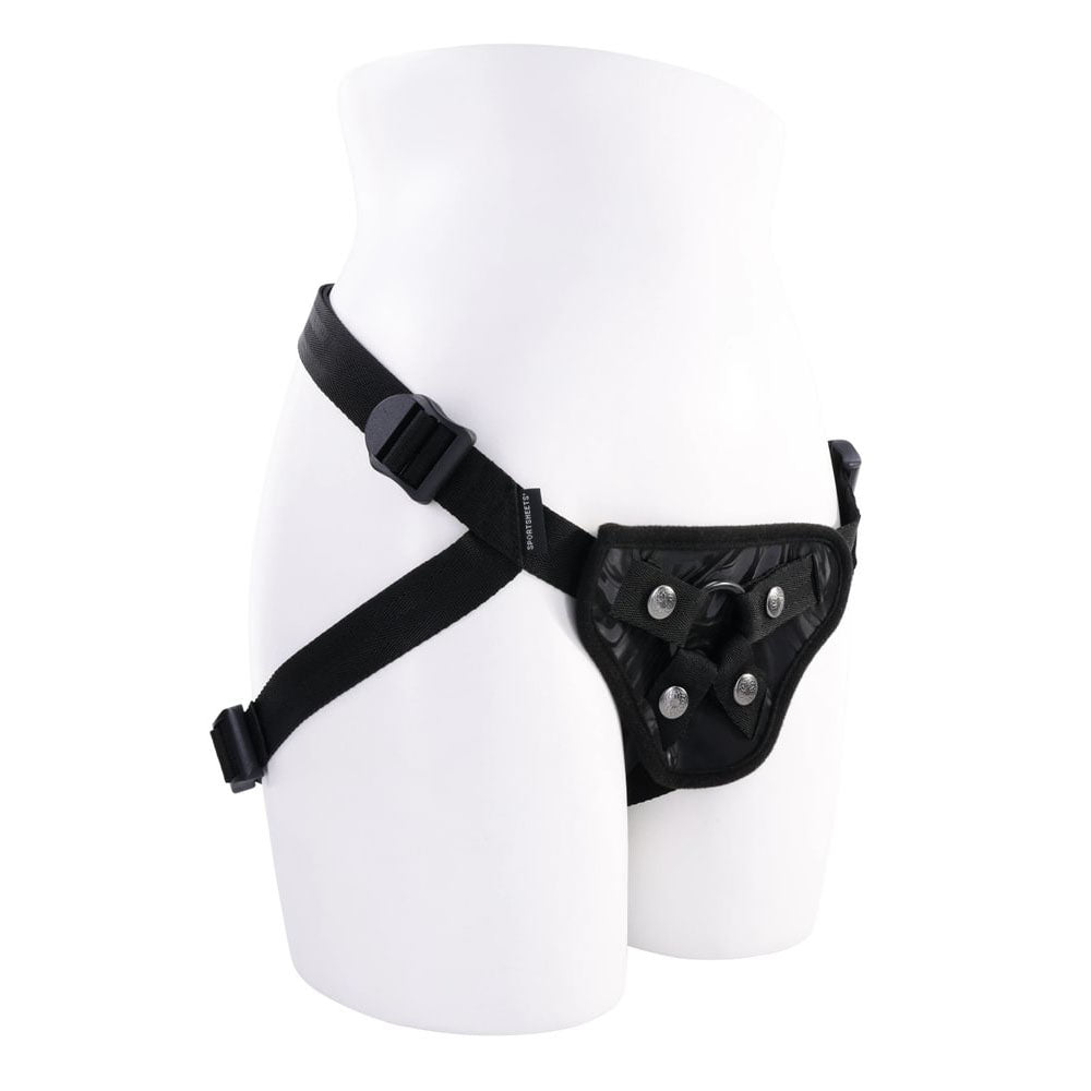 SPORTSHEETS Velvet Noir Strap On -  Adjustable Strap-On Harness (No Probe Included)