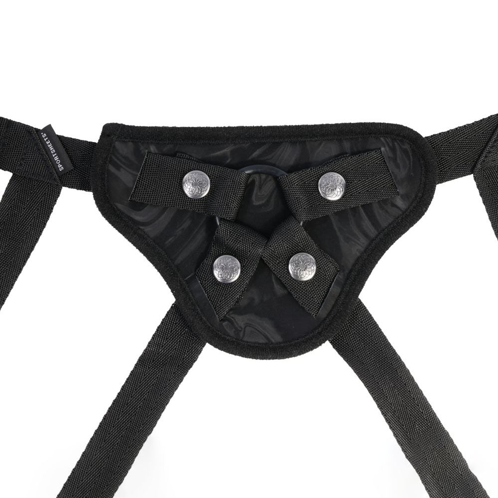 SPORTSHEETS Velvet Noir Strap On -  Adjustable Strap-On Harness (No Probe Included)