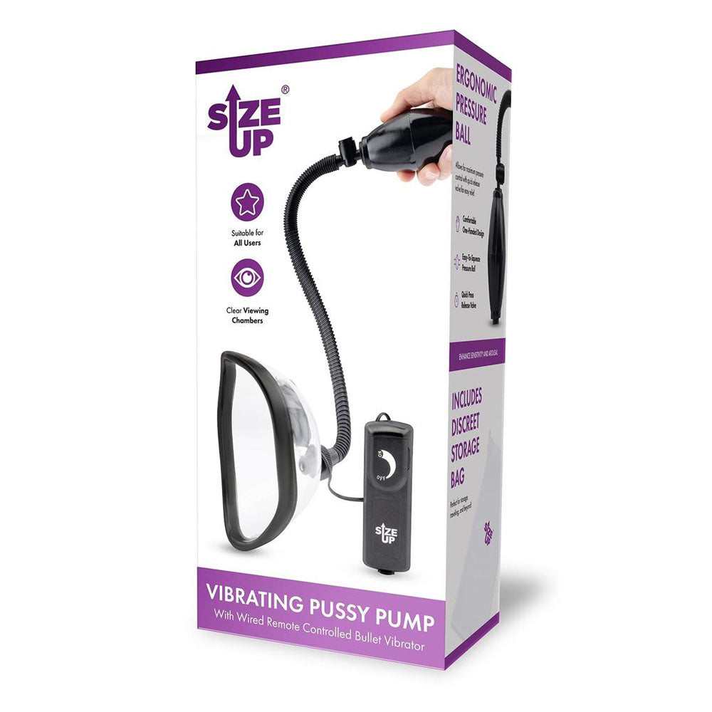 Size Up Vibrating Pussy Pump -  Vibrating Vagina Pump