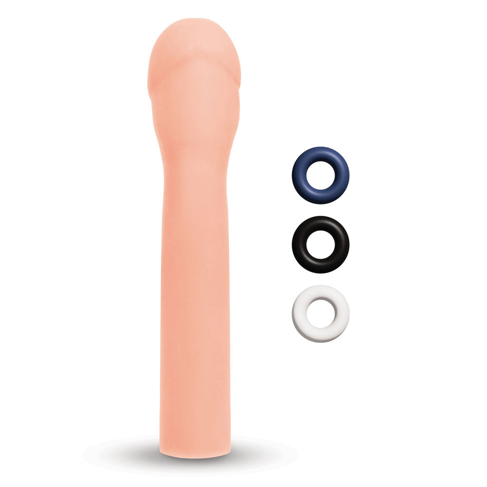 Size Up Realistic 3'' Penis Extender -  7.6 cm (3'') Penis Extension Sleeve