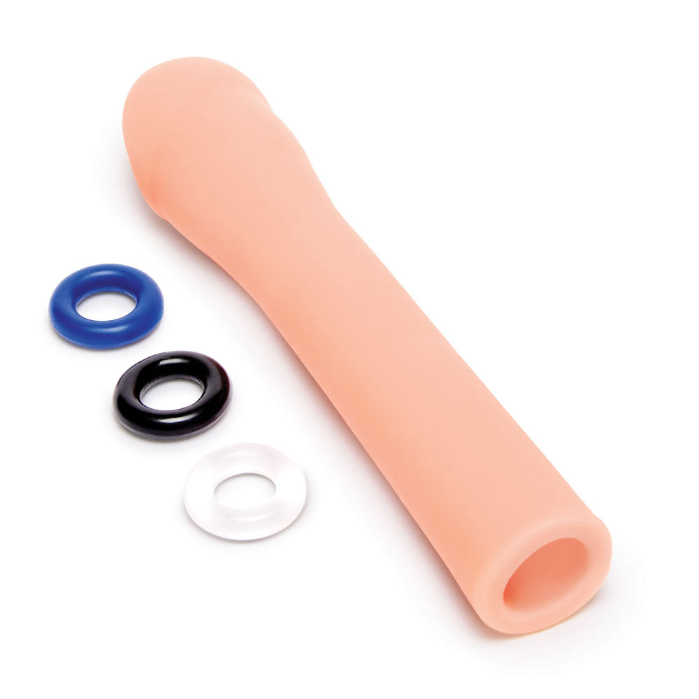 Size Up Realistic 3'' Penis Extender -  7.6 cm (3'') Penis Extension Sleeve