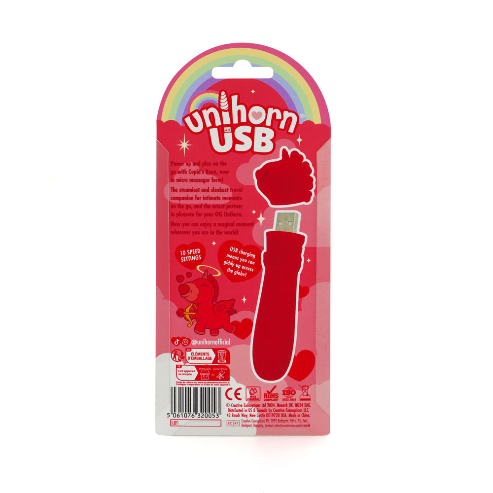 Unihorn - USB Bullet - Cupid's Beau -  USB Rechargeable Vibrating Bullet
