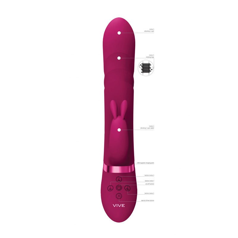 VIVE Nari -  -  24.1 cm USB Rechargeable Rabbit Vibrator