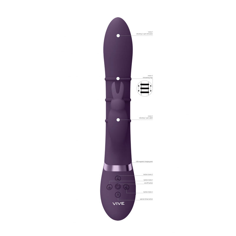 VIVE Sora -  -  24.2 cm USB Rechargeable Rabbit Vibrator