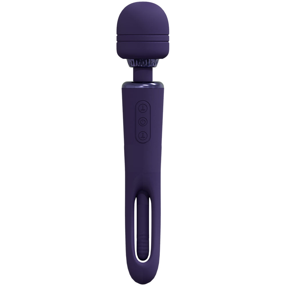 VIVE Kiku -  -  25.2 cm USB Rechargeable Dual End Massage Wand with Flapping Tip