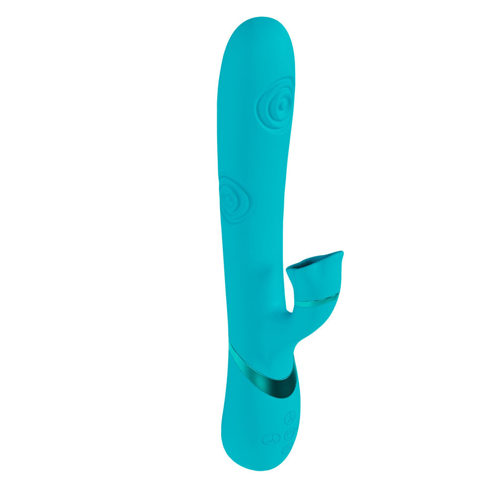 VIVE Fiore -  25 cm USB Rechargeable Tapping Rabbit Vibrator