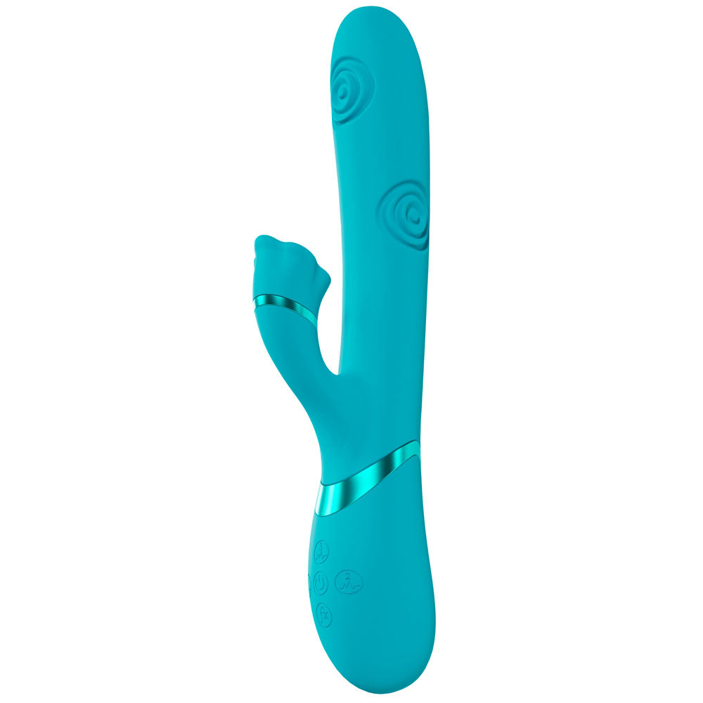 VIVE Fiore -  25 cm USB Rechargeable Tapping Rabbit Vibrator