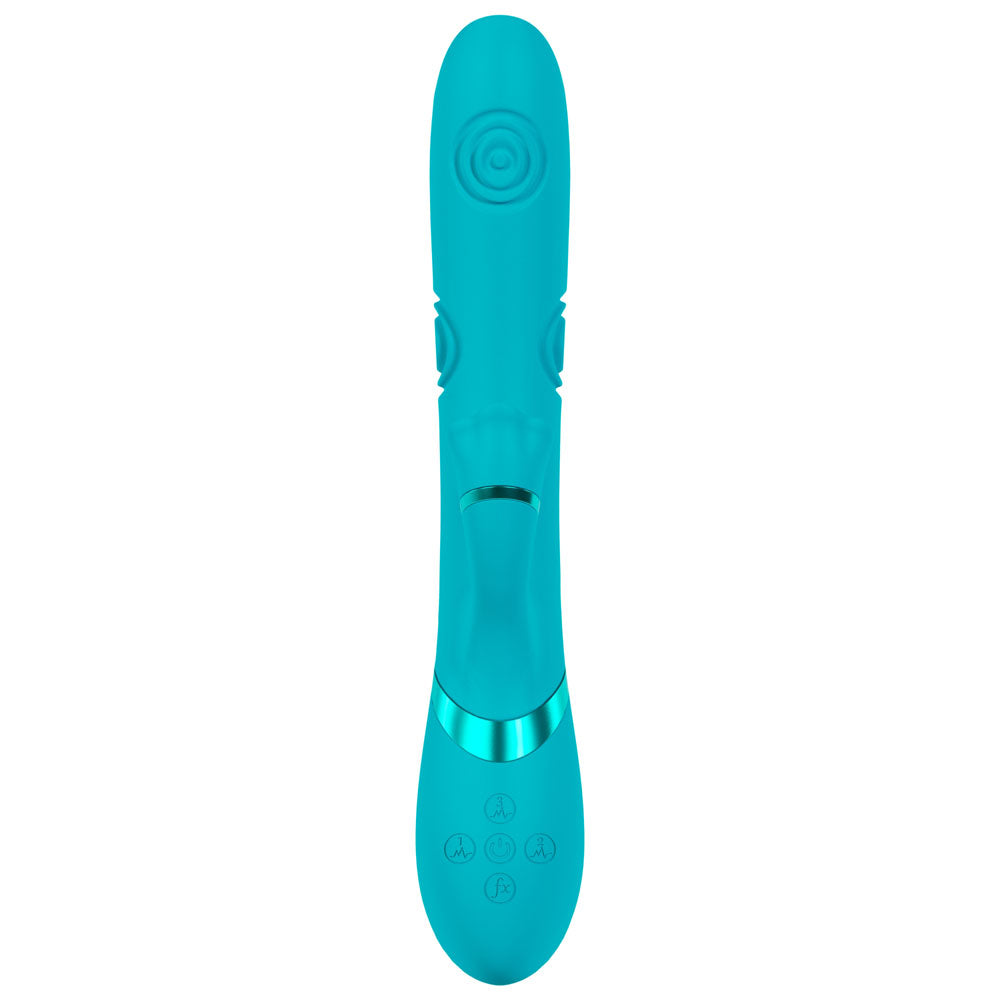 VIVE Fiore -  25 cm USB Rechargeable Tapping Rabbit Vibrator