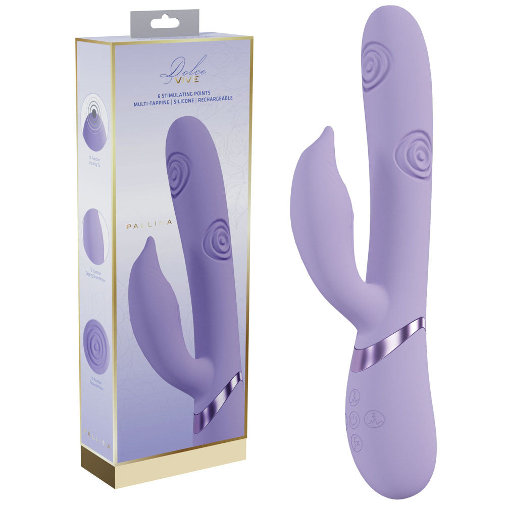 VIVE Pallina -  -  25 cm USB Rechargeable Tapping Rabbit Vibrator