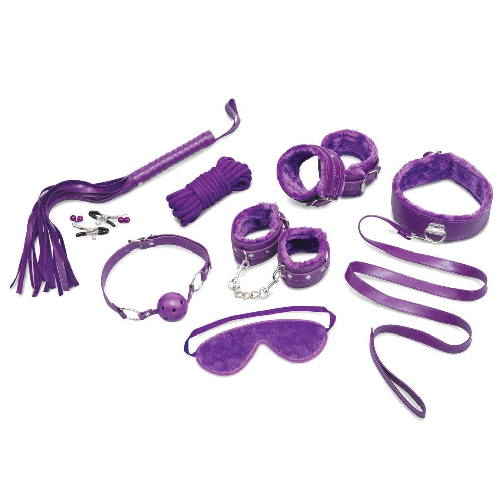 WhipSmart Fuzzy Everything You Need Bondage Kit -  Bondage Kit - 12 Piece Set