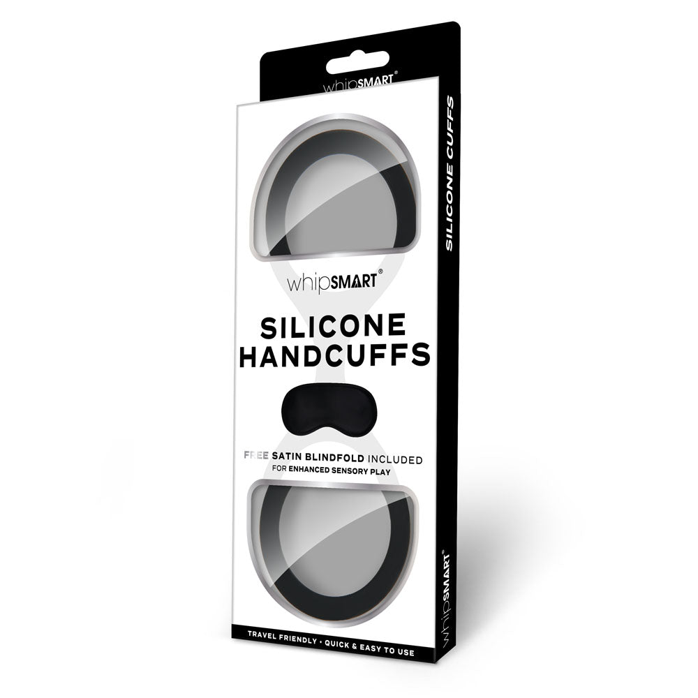WhipSmart Silicone Handcuffs -  -  Restraint with Bonus Blindfold