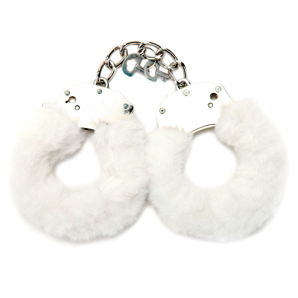 WhipSmart Classic Furry Cuffs -  -  Furry Restraints with Bonus Eye Mask