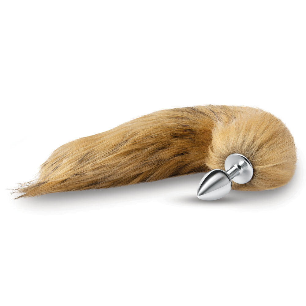 WhipSmart Furry Tales 14 Inch  Fox Tail - Metal 6.3 cm Butt Plug with  Fox Tail