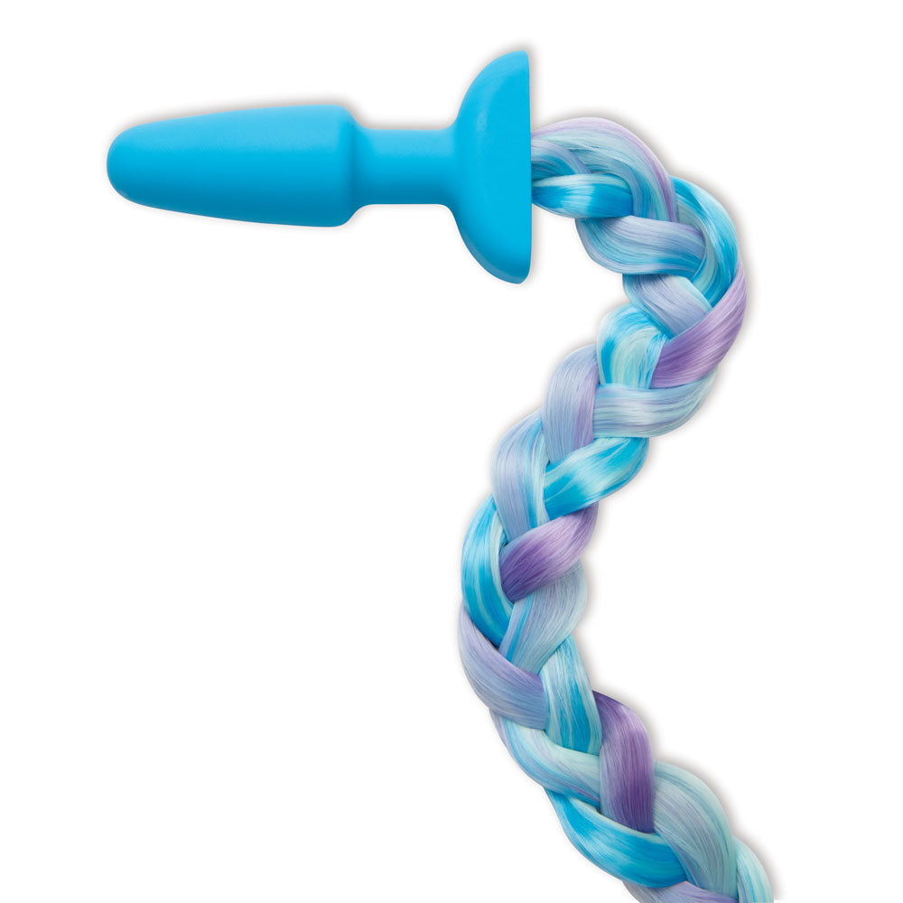 WhipSmart Furry Tales Silicone Unicorn Butt Plug -  8.9 cm Butt Plug with Unicorn Tail