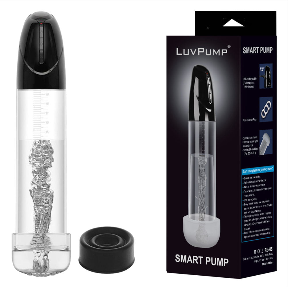 LuvPump Smart Penis Pump -  USB Rechargeable 2-in-1 Automatic Penis Pump