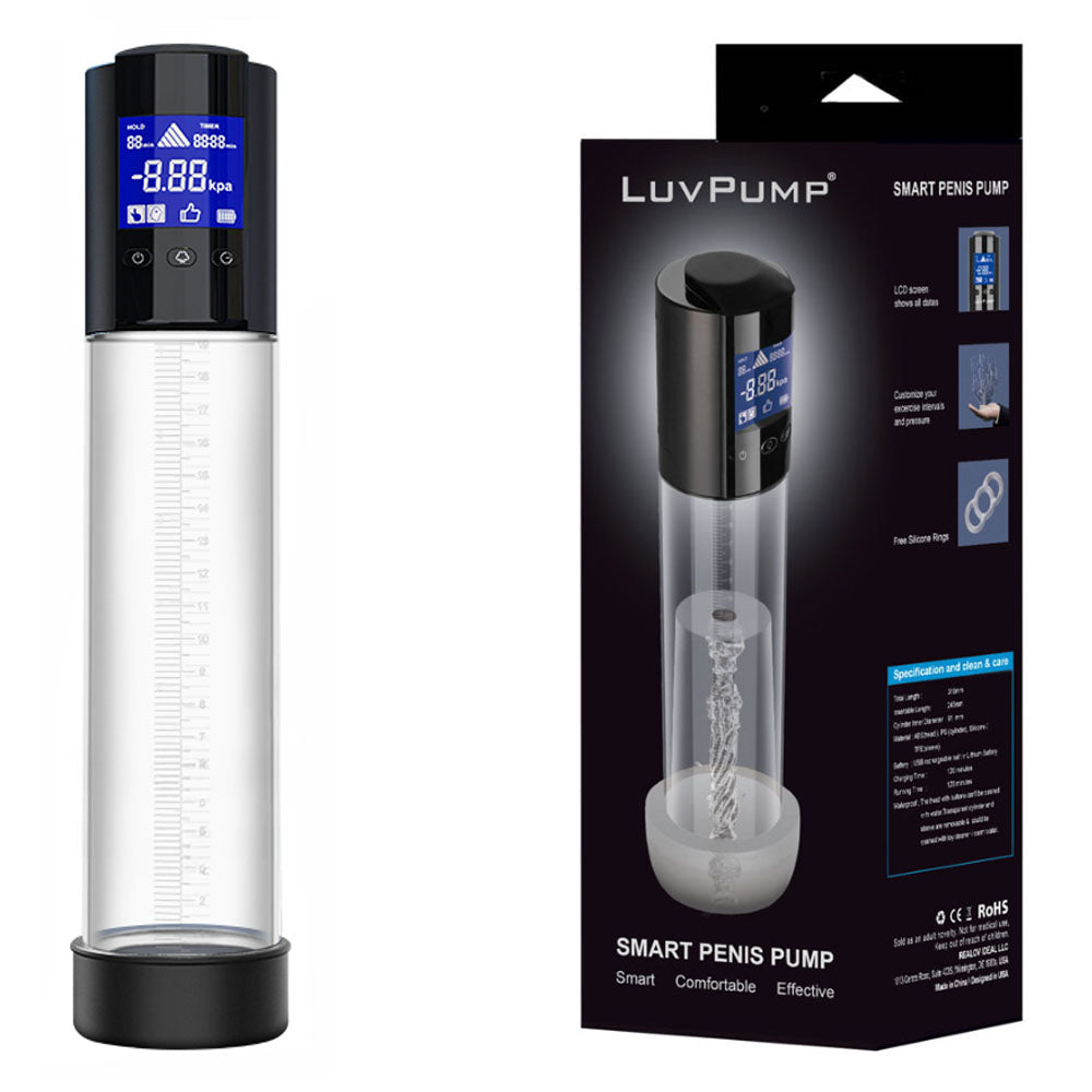 LuvPump Smart Penis Pump -  USB Rechargeable Automatic Penis Pump