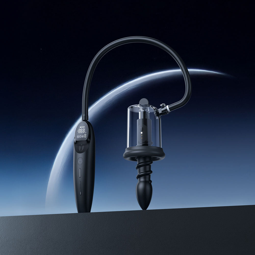 LuvPump RosCup Pro Smart Rosebud Pump -  USB Rechargeable Anal Pump with Vibrating Probe