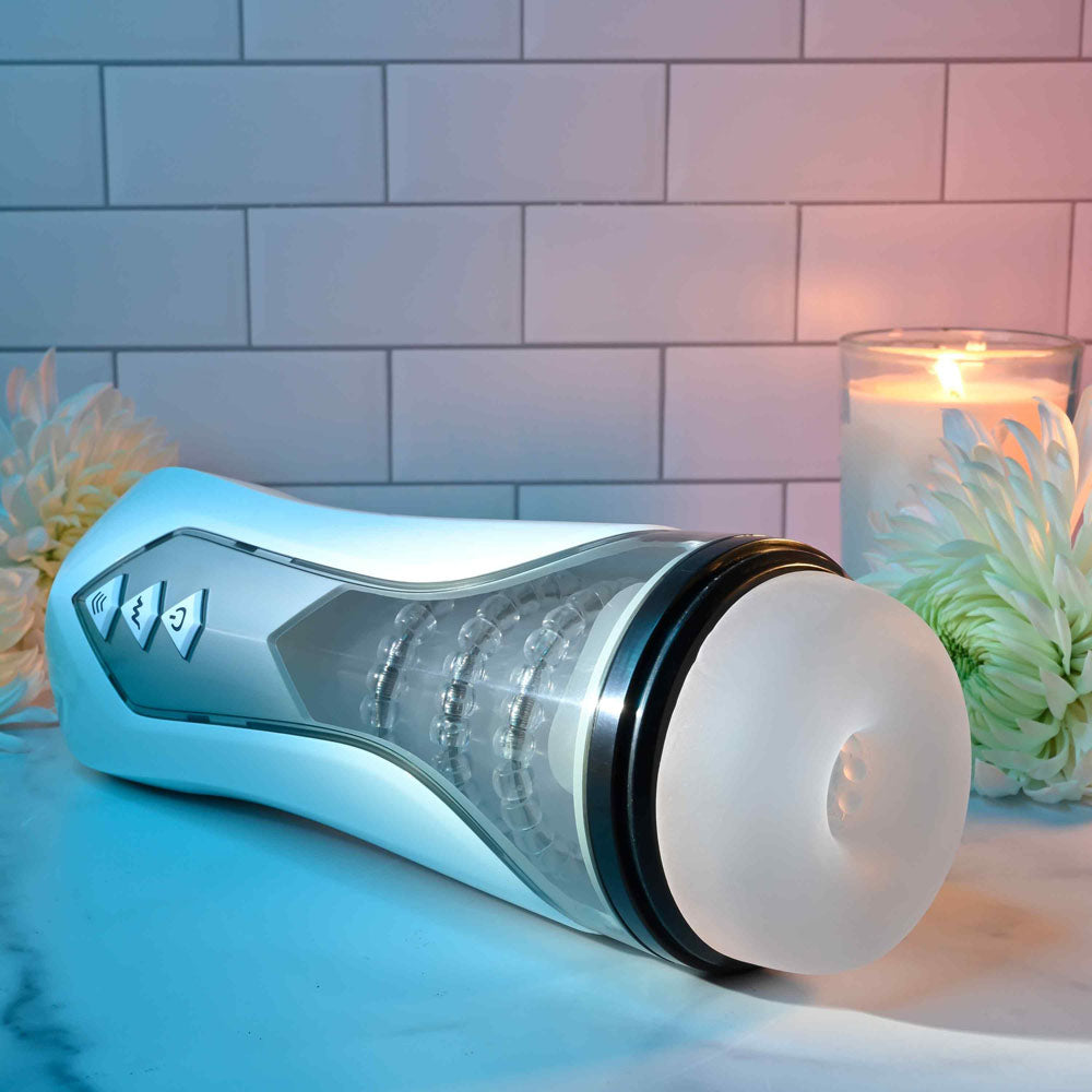 Zero Tolerance STROKING BUDDY -  USB Rechargeable Vibrating & Thrusting Stroker