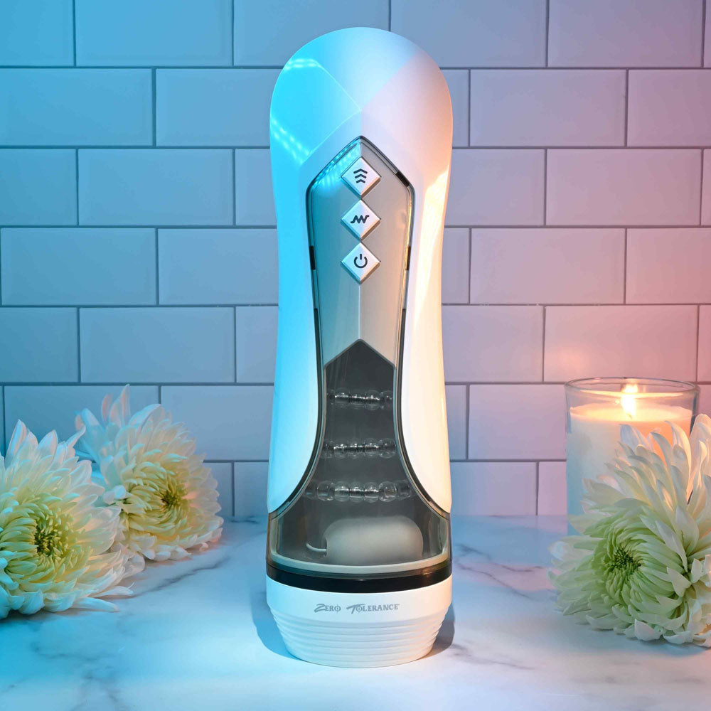 Zero Tolerance STROKING BUDDY -  USB Rechargeable Vibrating & Thrusting Stroker