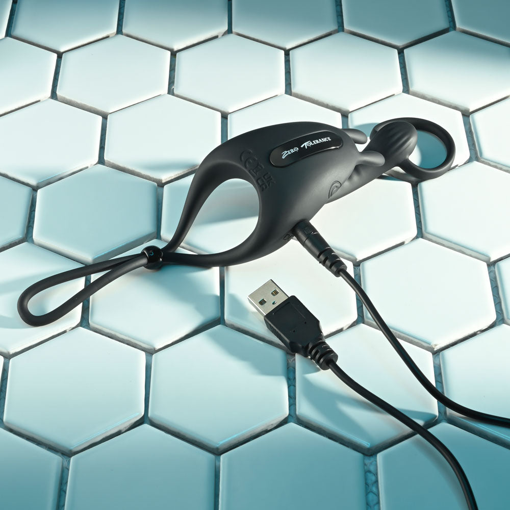 Zero Tolerance SADDLE UP -  USB Rechargeable Vibrating Cock & Ball Rings