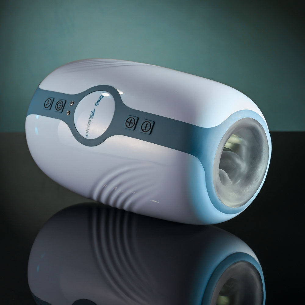 Zero Tolerance TOUCHDOWN -  15 cm USB Rechargeable Vibrating & Tightening Stroker