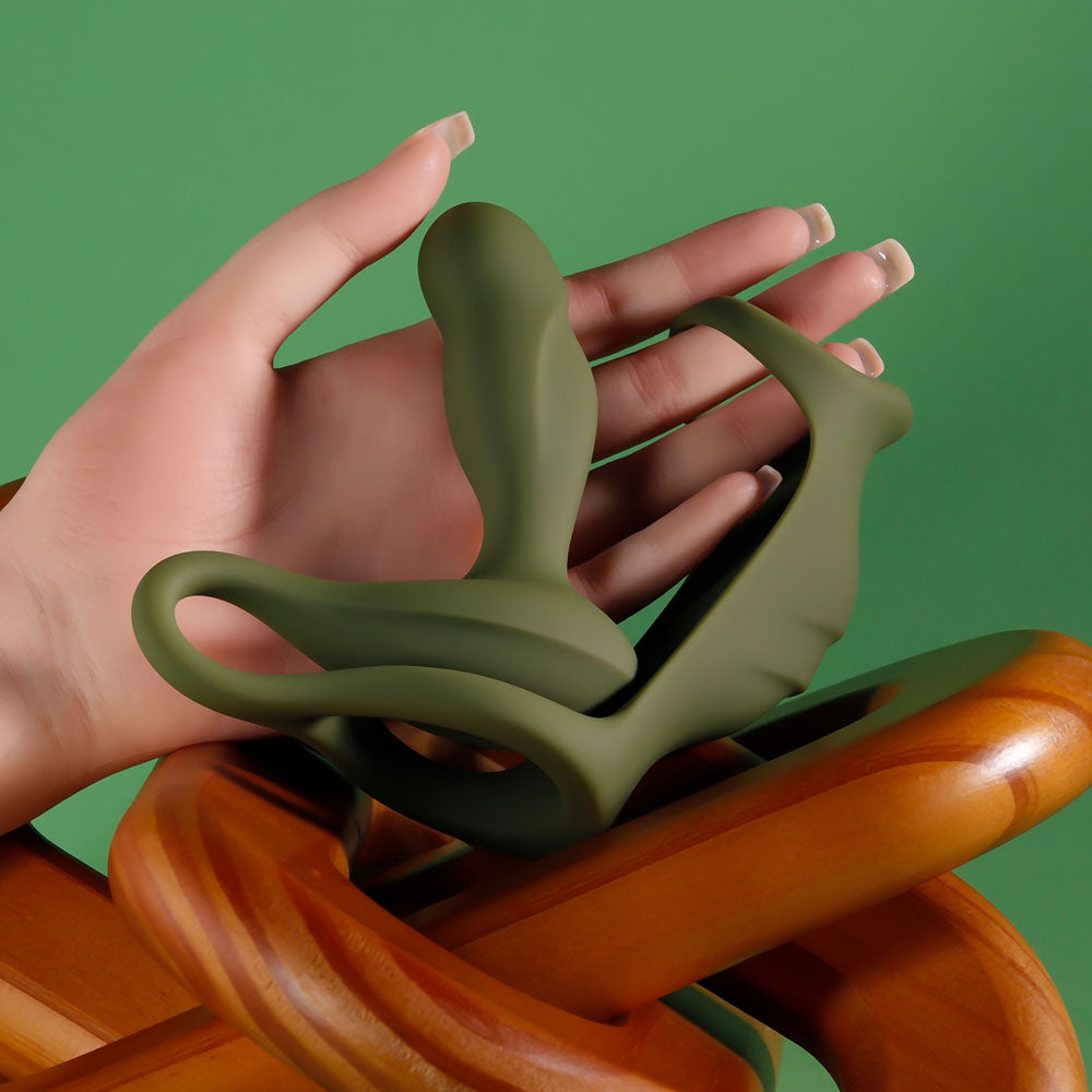 Zero Tolerance PROSTATE POWER PACK -  USB Rechargeable Vibrating Prostate Massager with Cock Ring Harness