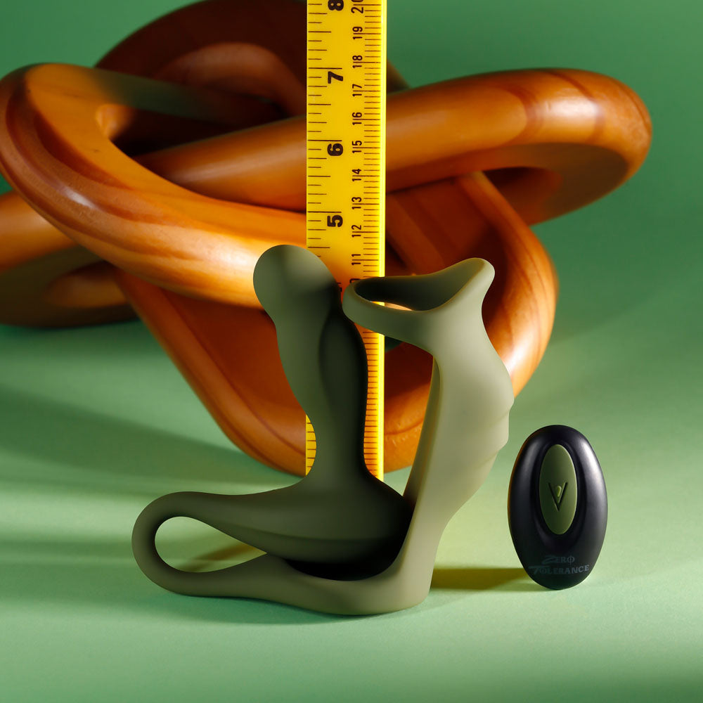 Zero Tolerance PROSTATE POWER PACK -  USB Rechargeable Vibrating Prostate Massager with Cock Ring Harness