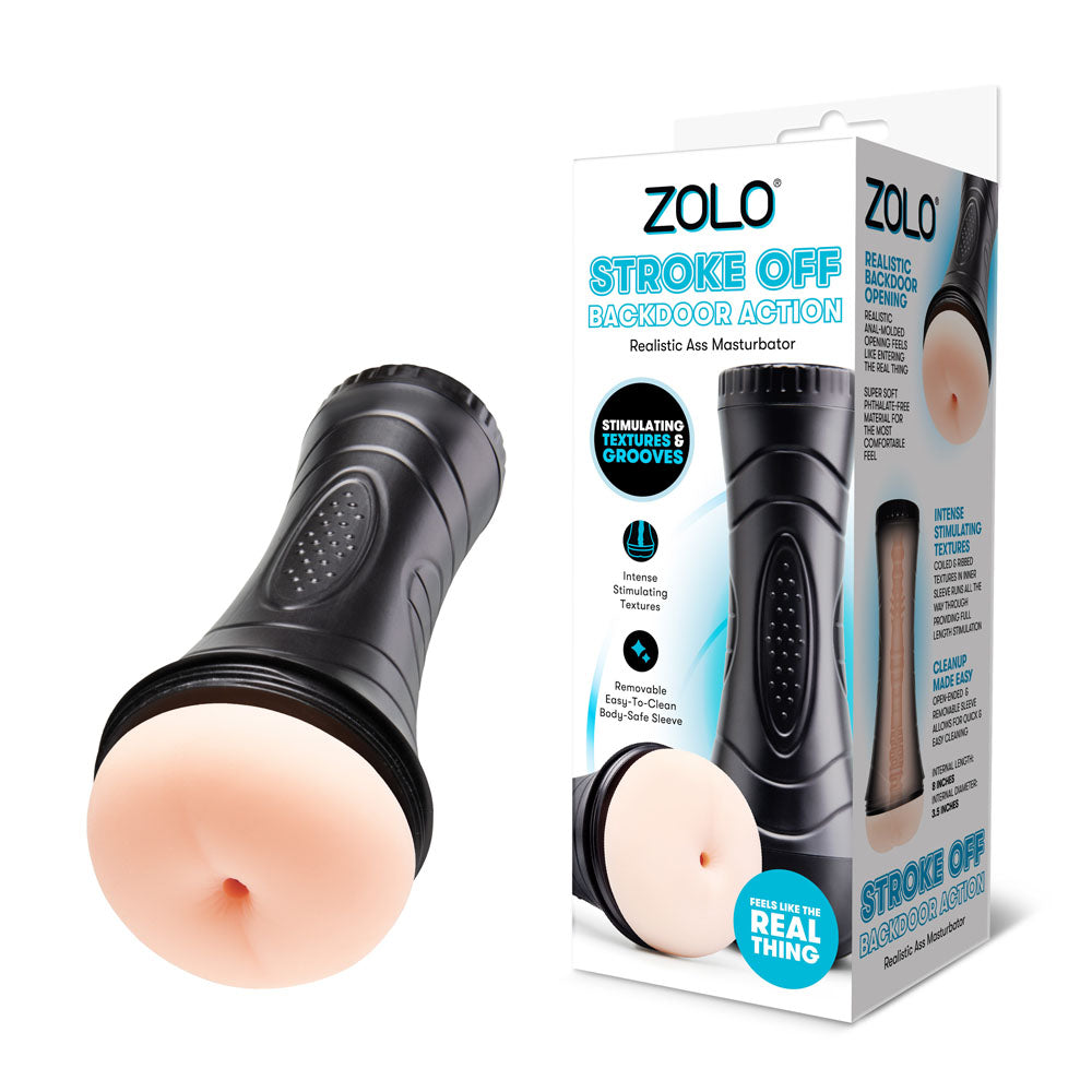 Zolo STROKE OFF Backdoor Action -  Anal Stroker