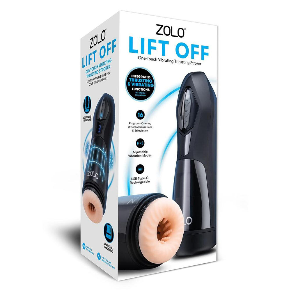 Zolo Lift Off -  USB Rechargeable Vibrating and Thrusting Auto Stroker