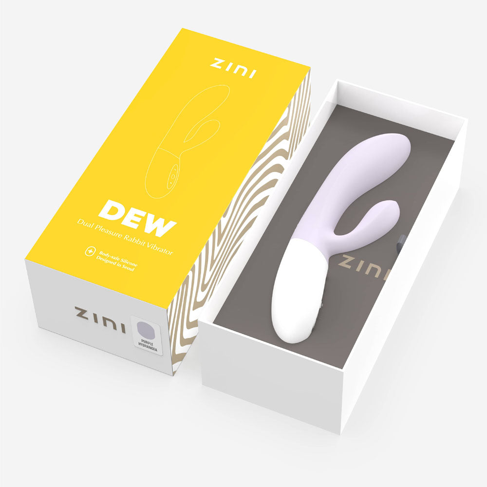 Zini Dew -  Hydrangea 20 cm USB Rechargeable Rabbit Vibrator