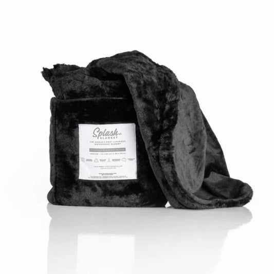 Furlush Splash Blanket Medium Black
