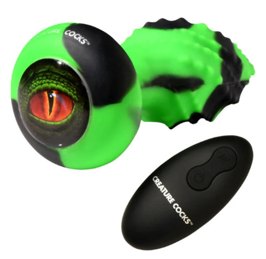 Creature Cocks Eye of the Spawn Vibrating & Squirming Silicone Butt Plug$45.00