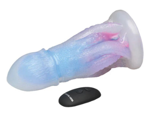 Creature Cocks Cocktopus Deluxe Glow-in-the-Dark Vibrating Silicone Dildo