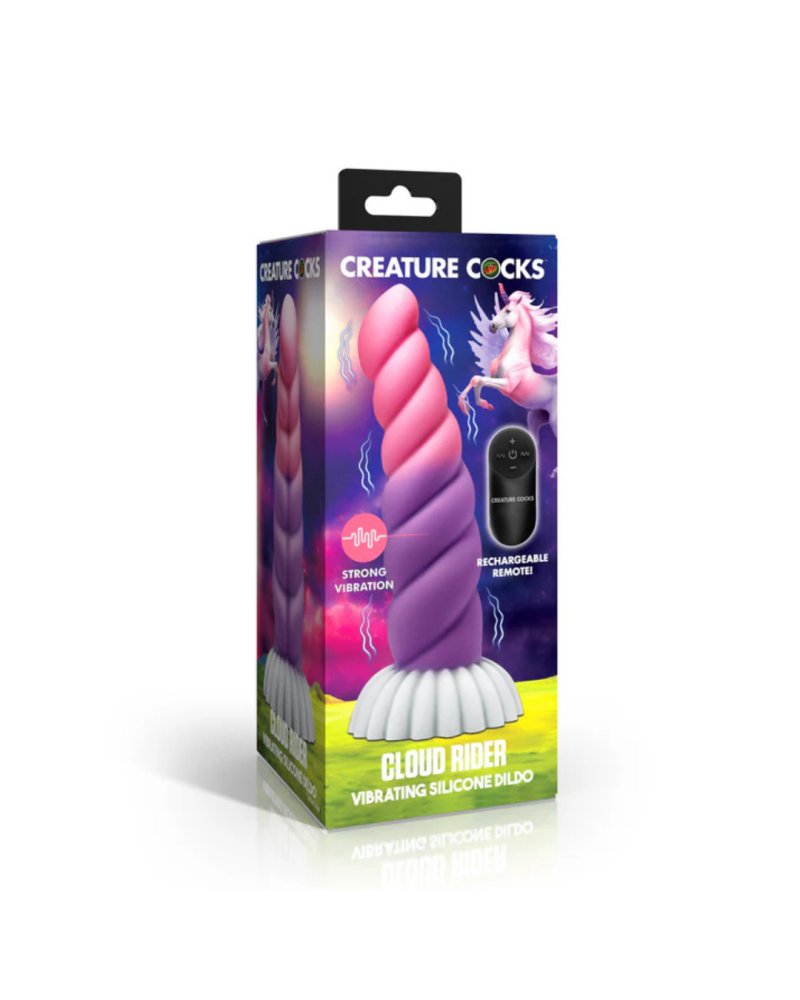 Creature Cocks Cloud Rider Unicorn vibrating Silicone Dildo