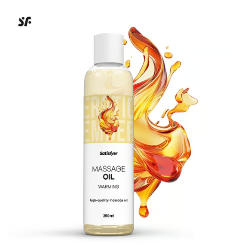 Satisfyer Massage Oil, 250ml Warming
