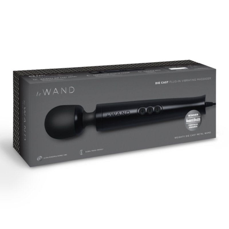 LE WAND DIE CAST PLUG-IN MASSAGER BLACK